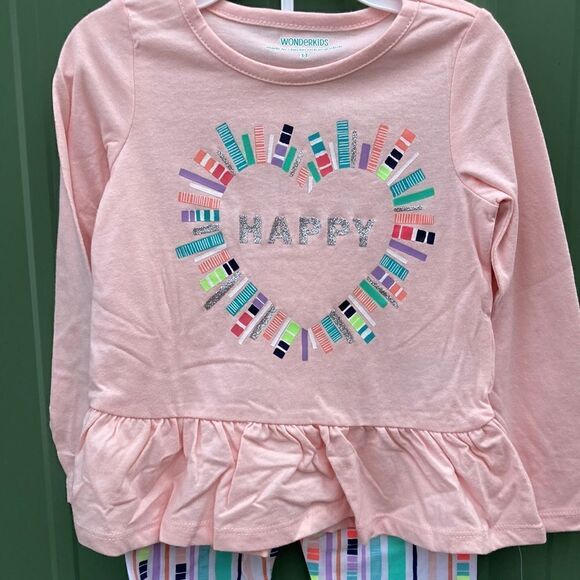 TODDLER Girls Cotton Shirts Pants & Dresses Bundle 7-Piece Bundle Size 3T - Picture 3 of 16